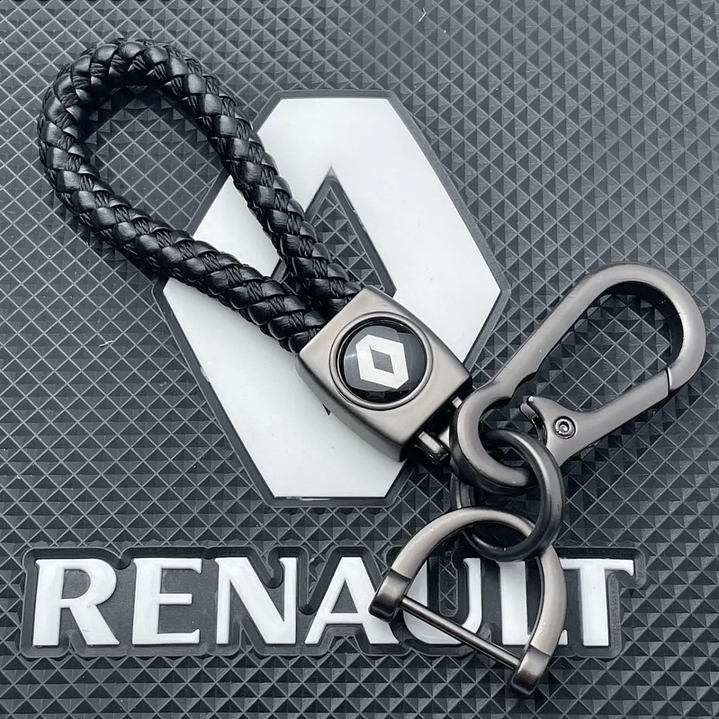 Автонабір №8 для Renault Плетений брелок з карабіном і чохол для автоключів - фото 3
