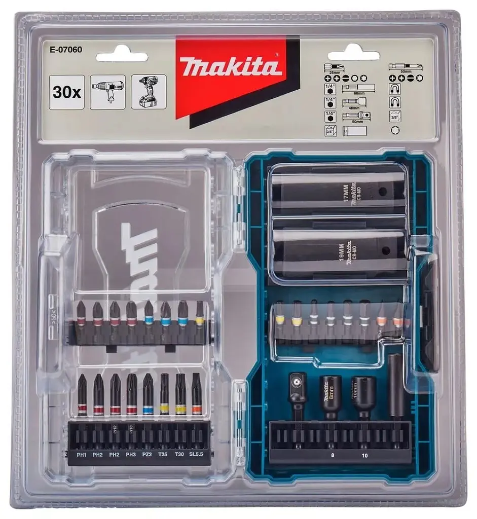 Набір біт торсіонних 30 шт Makita Impact Black E-07060 - фото 5