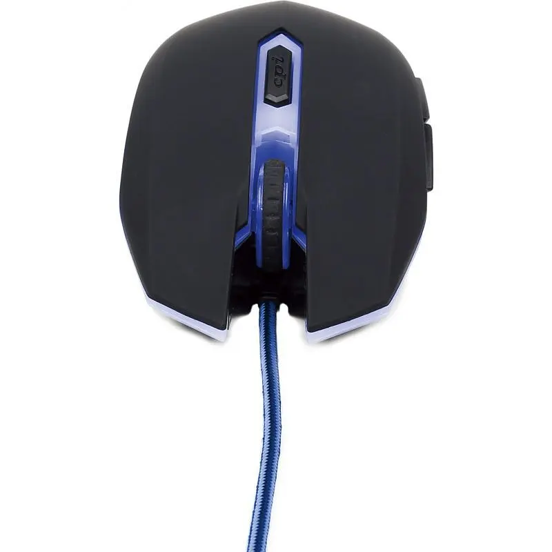 Оптична ігрова мишка Gembird MUSG-001-B, USB інтерфейс, синій колір - фото 3