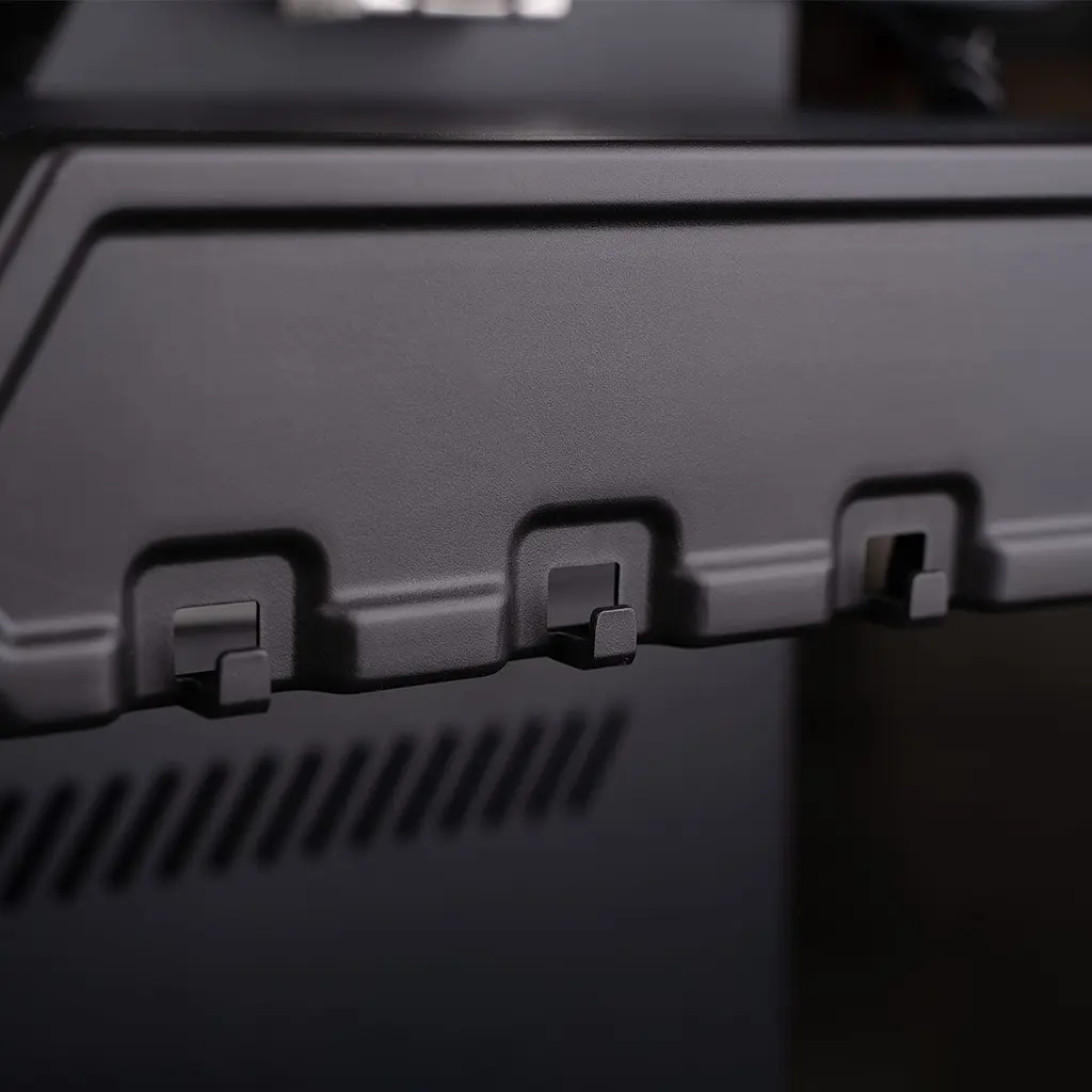 Газовый гриль Santos S-418 All Black с боковой и задней горелкой, черный полностью (890055) - фото 7