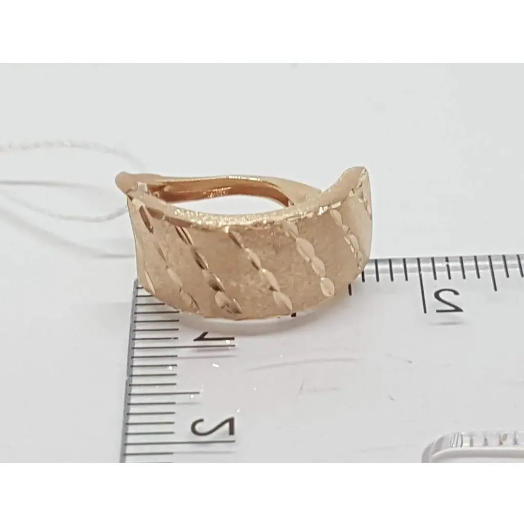 Золотые серьги Семейные драгоценности с алмазной гранью. 130706М-1 - фото 5