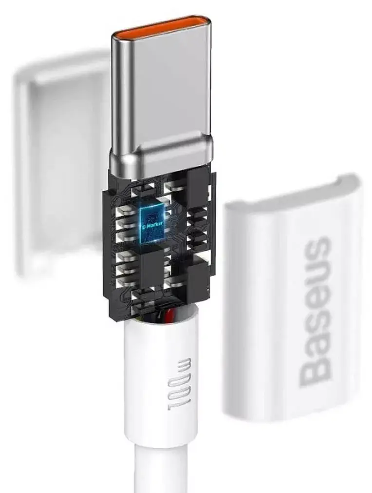 Кабель Baseus Superior Series 2 Fast Charging Cable Type-C to Type-C 100W 2m P10365200211-04 White - фото 4