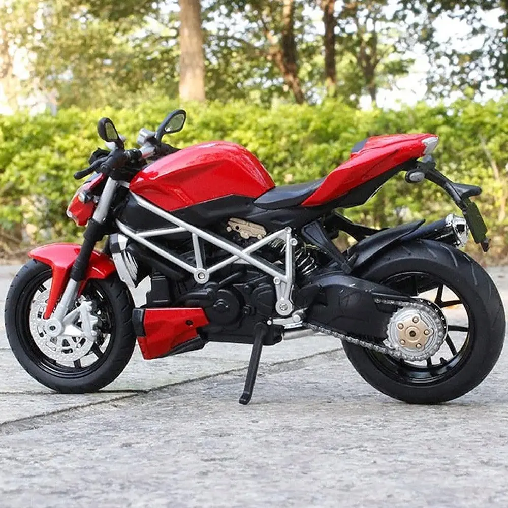 Колекційна масштабна модель мотоцикла TK Group Ducati Streetfighter S зі світлом, звуком та амортизацією 1:12 - фото 5