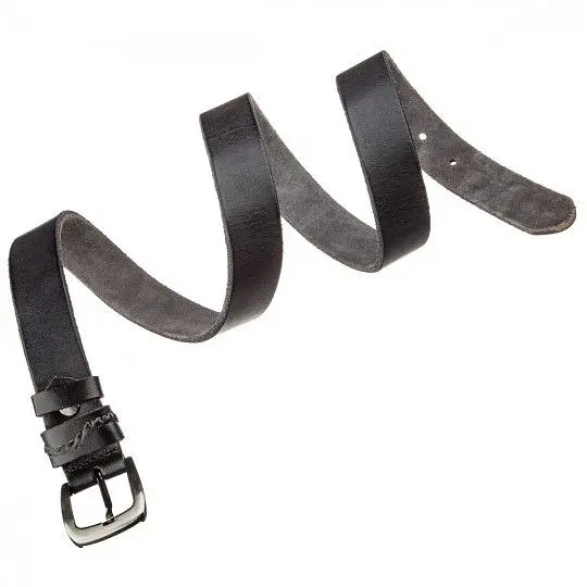 Ремень классика мужской 20123 Vintage черный 107 см - фото 3