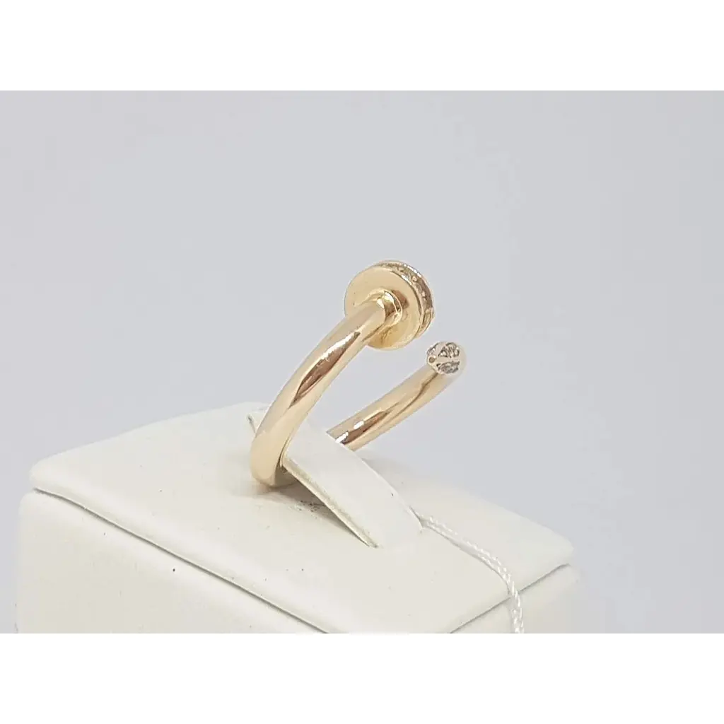 Золотое кольцо Столичная Ювелирная Фабрика с фианитами. 154007 16 - фото 2