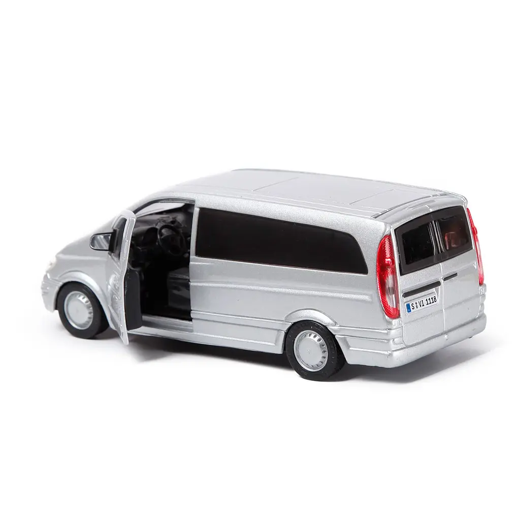 Автомодель Bburago Mercedes Benz Vito 1:32 срібляста (18-43028) - фото 2