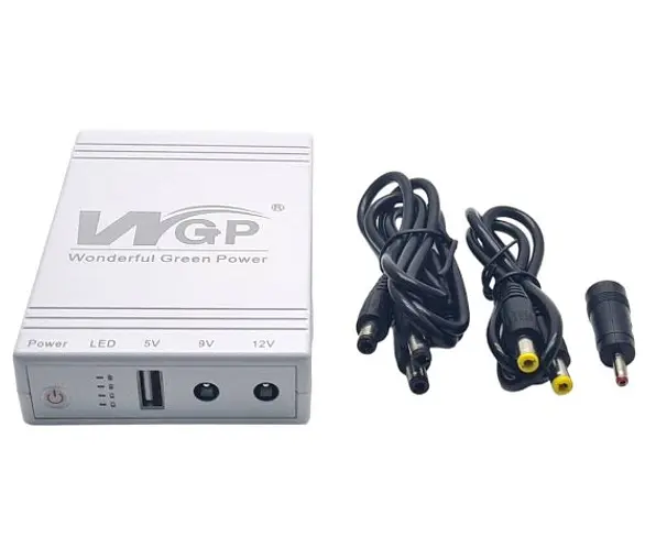 ДБЖ для роутера, повербанк MINI DC UPS WGP 5V-9V-12V, 10400mAh - фото 4