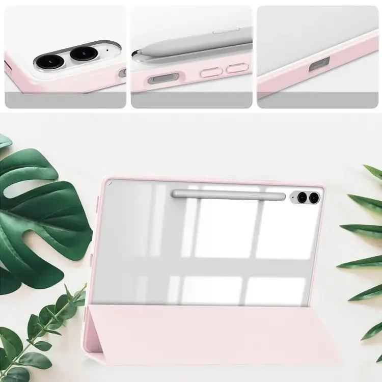 Чехол-книжка BeCover Soft Edge с креплением для стилуса для Samsung Galaxy Tab S10 Plus SM-X820/SM-X826 12.4" Pink (712256) - фото 2