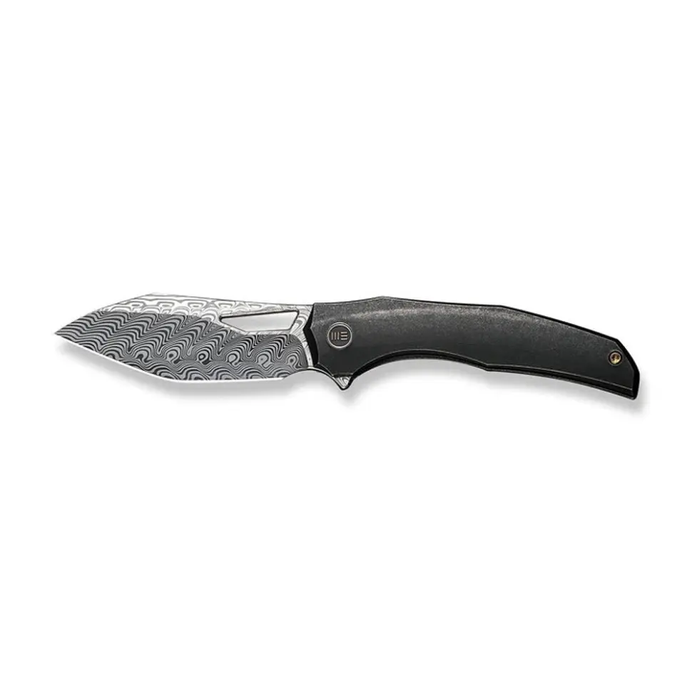 Ніж складаний туристичний WE Knife Ignio Mystery Box Ignio Mystery Box, (8.39 см) Damasteel (Hakkapella) / 6AL4V Titanium чорний - фото 3