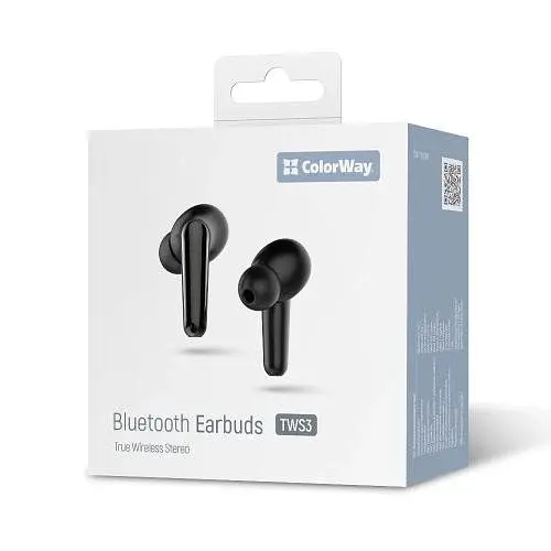 Навушники бездротові Earbuds TWS 3, Black ColorWay teh0020057 - фото 6