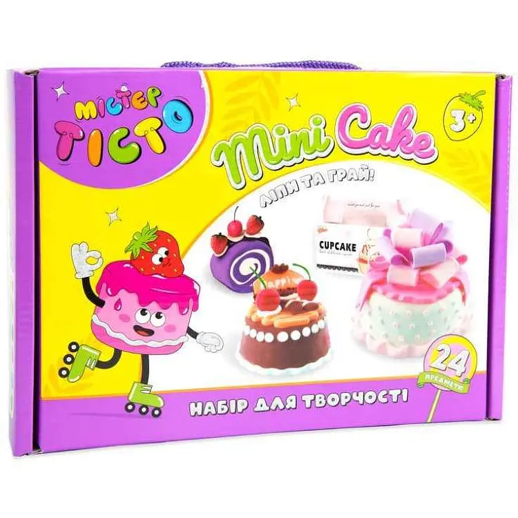 Набір для творчості STRATEG Містер тісто Mini Cake українською мовою 41007