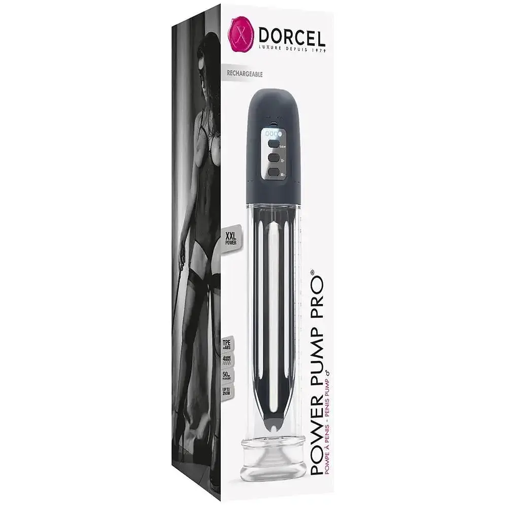 Вакуумна  помпа Dorcel Power Pump Pro для члена завдовжки до 20 см діаметр до 5 см - фото 3