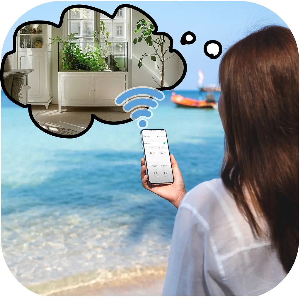 Термогігрометр електронний з Wi-Fi Repti-Zoo Smart Wi-Fi thermo-hygrometer (ZSH105) - фото 4