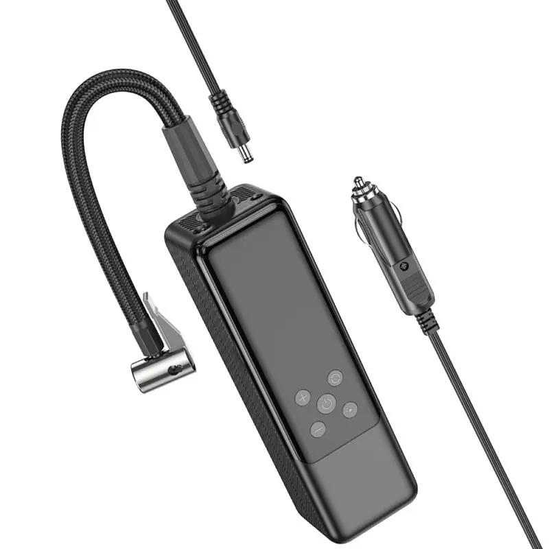 Автомобільний насос Hoco ZP5 May smart air pump Black - фото 2