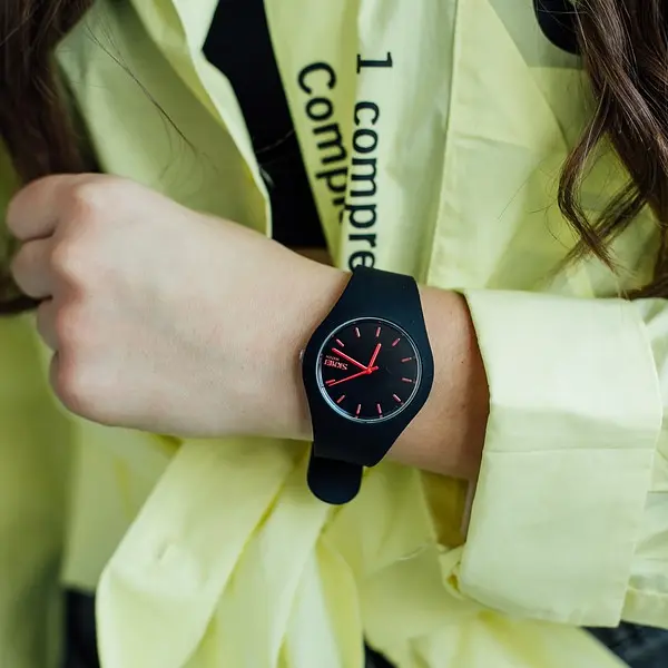 Наручний годинник чоловічий Skmei Rubber Black 9068 Чорний (1525) - фото 6