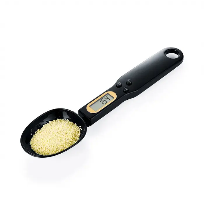 Електронна мірна ложка ваги кухонна 0.1 гр хв 500 гр чорна DIGITAL SPOON SCALE - фото 2