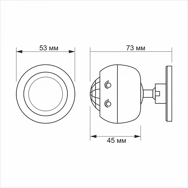 Датчик руху та освітленості Videx VL-SPS27W 220V 1200W інфрачервоний - фото 4