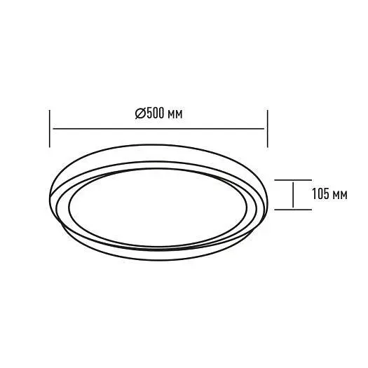Світильник світлодіодний настінно-стельовий Maxus Functional Ceiling light 75W 3CCT Remote Aura з пультом дистанційного керування - фото 3