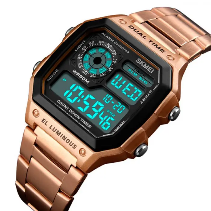 Мужские часы Skmei 1335 Ripple RoseGold - фото 2