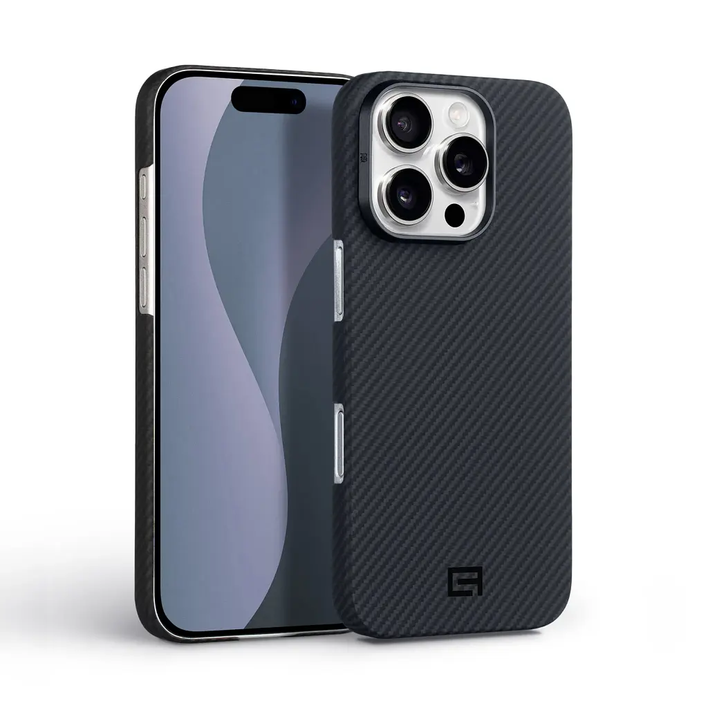 Чохол ArmorStandart BlackIcon Aramid Twill MagCase для Apple iPhone 16 Pro Black - фото 2