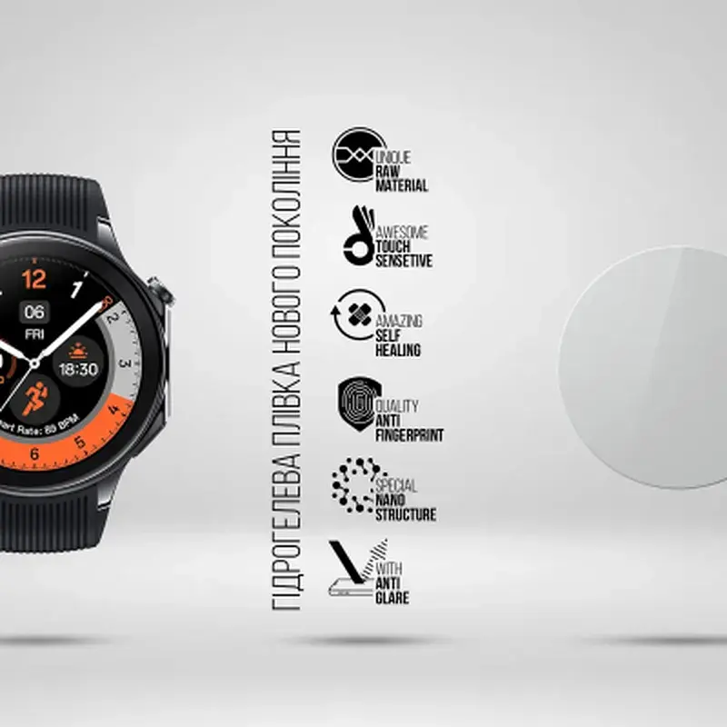 Плівка захисна Armorstandart Matte hydrogel OPPO Watch X 6 pcs (ARM92082) - фото 2