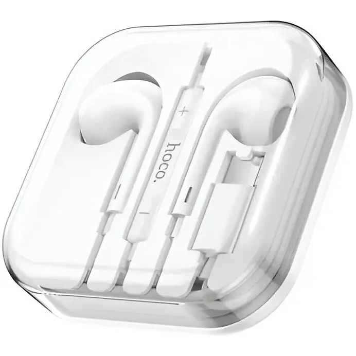 Навушники Hoco Type-C crystal earphones with mic M1 Max чорні - фото 3