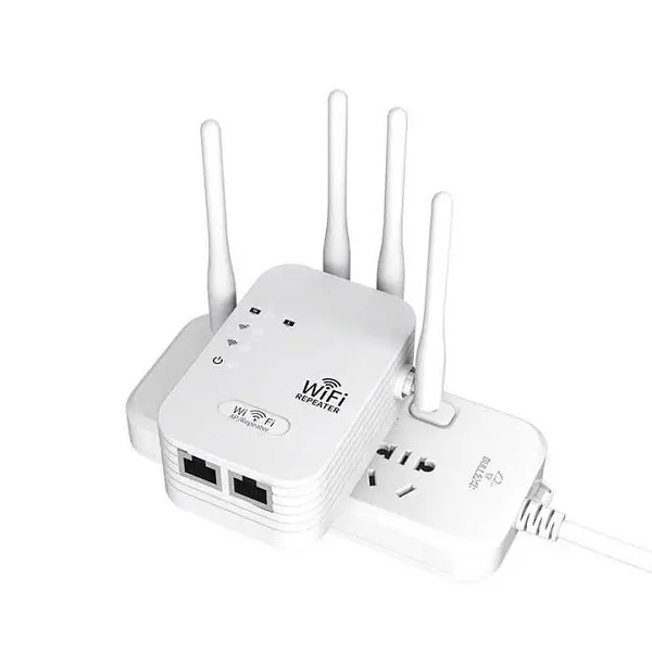 Репітер підсилювач сигналу ретранслятор Wi-Fi роутер 300Мбіт ∙ Wi-Fi ретранслятор 2.4G з 6 антенами - фото 5