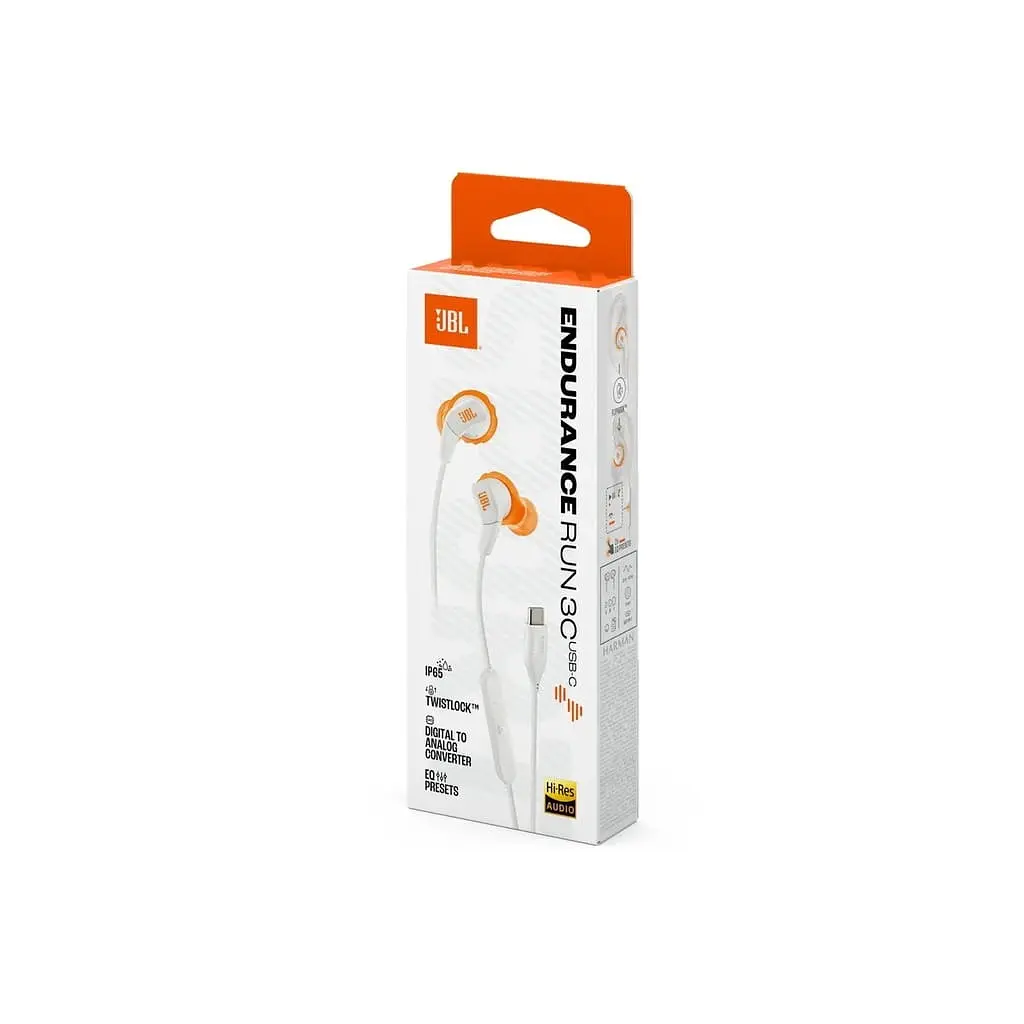 Навушники JBL Endurance Run 3C USB-C White (JBLENDURRUN3CWHT) - фото 9