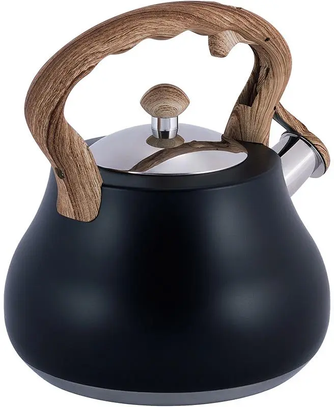 Чайник Whistling Kettle Black 2.7л зі свистком Kamille Ø16.5х23 см kuh0011096 - фото 3