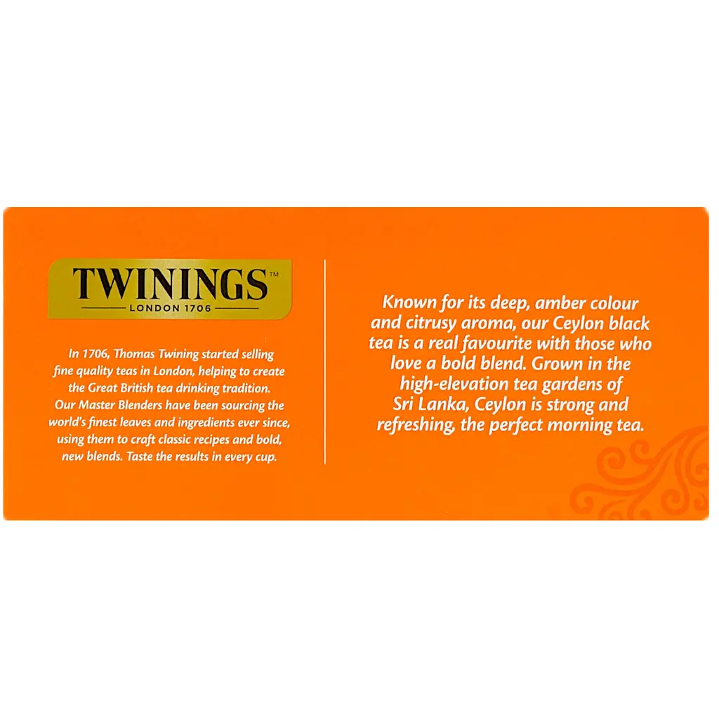 Чай чорний Twinings Ceylon 50 г (25 шт. х 2 г) (109126) - фото 4