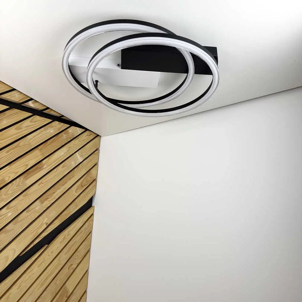Світильник LED smart BRIONI-R+пульт 80W 3000-5000K IP20 круг чорний Violux ( 220695 ) - фото 2