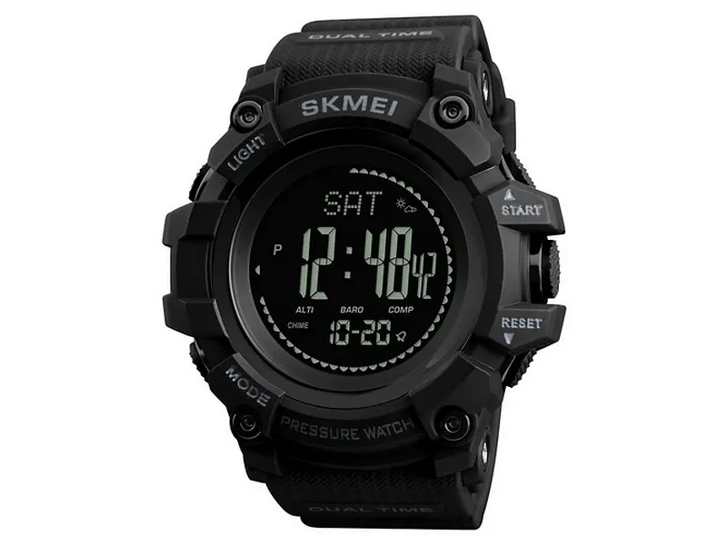 Чоловічий наручний годинник 1358 Black Smart Watch Compass Skmei acs0030791 - фото 2