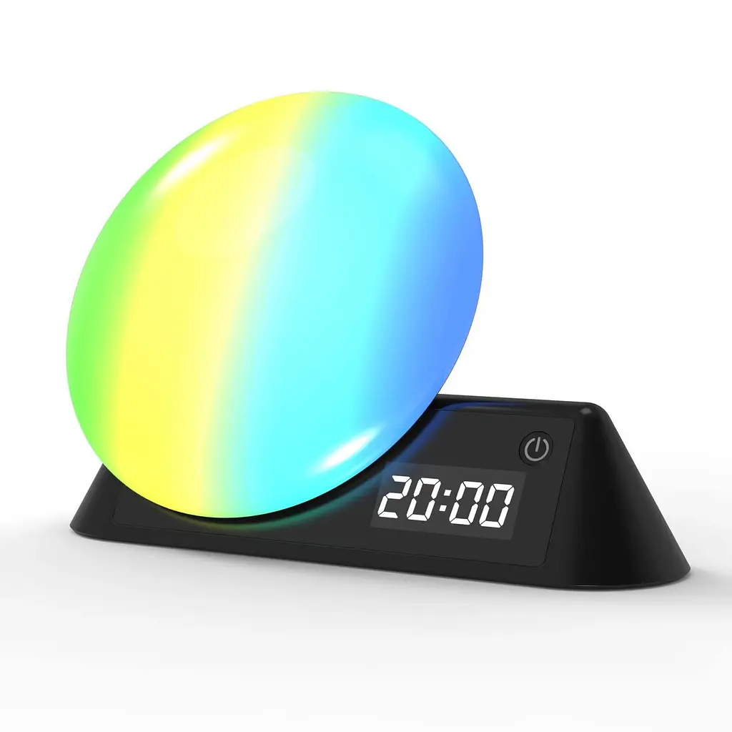 Розумний смарт будильник нічний wake-up light лампа з імітацією світанку і led підсвічуванням Bolong teh0032227 - фото 5