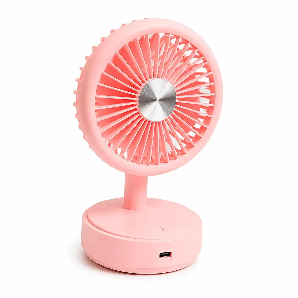 Портативний мінівентилятор Table Mini Fan Рожевий