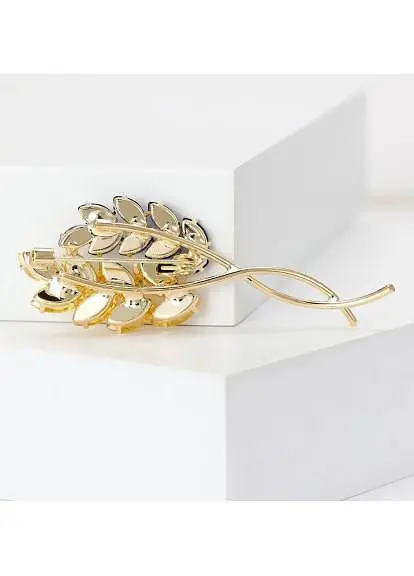 Брошка Колосся пшениці колоски символ України жовті - фото 3