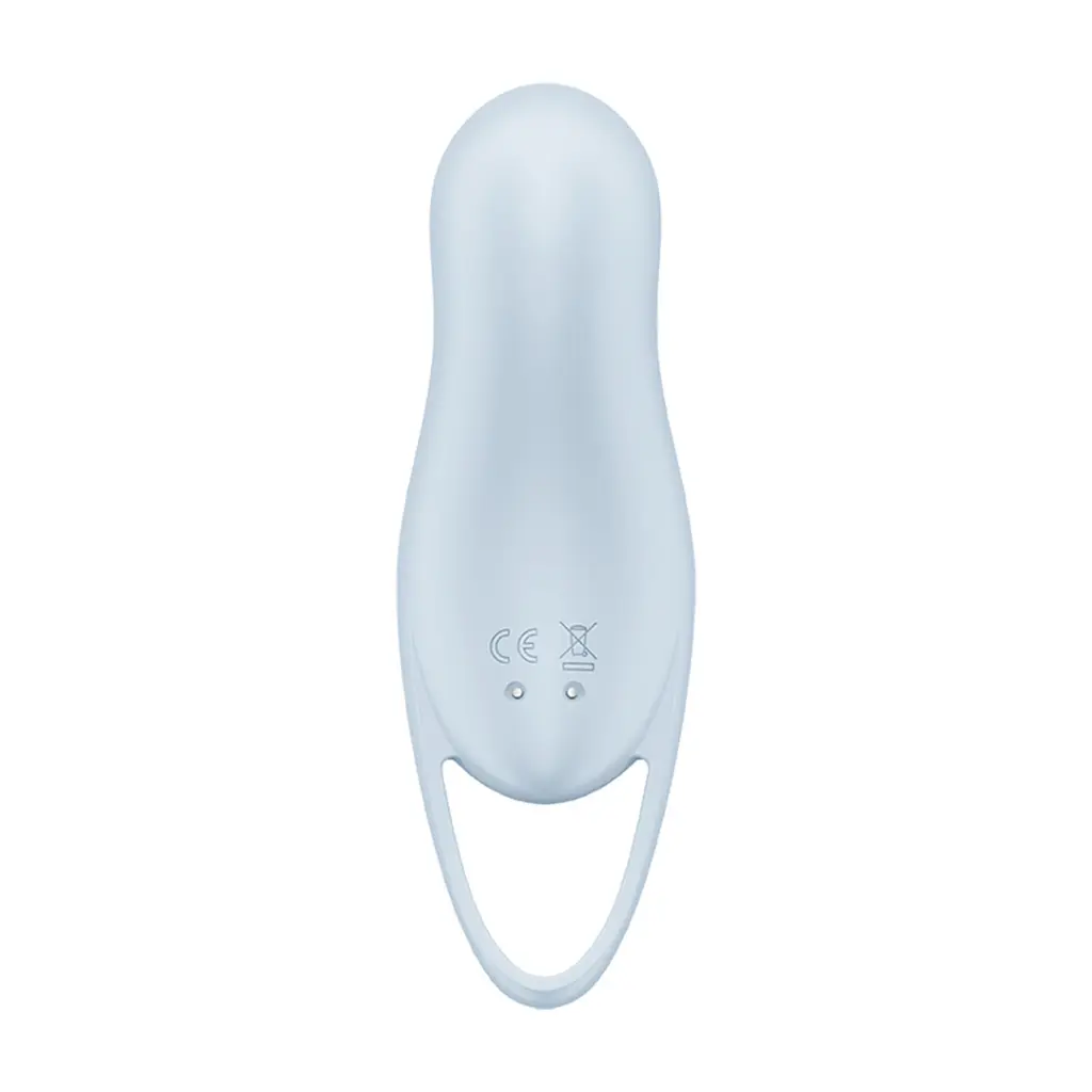 Вакуумний стимулятор клітора з вібрацією Satisfyer Pocket Pro 1 блакитний - фото 4