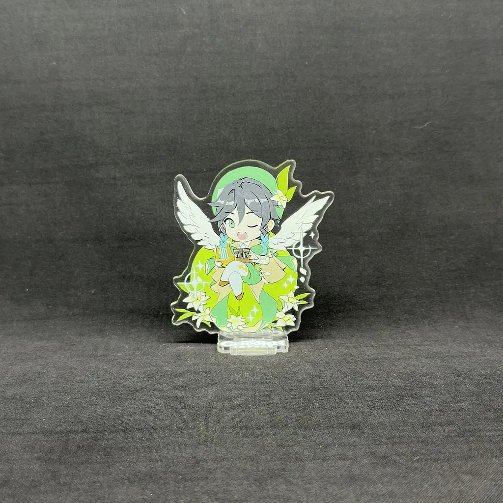 Акрилова колекційна фігурка Геншин Імпакт - Genshin Impact Chibi Венті (Venti) 1 10 см - фото 2