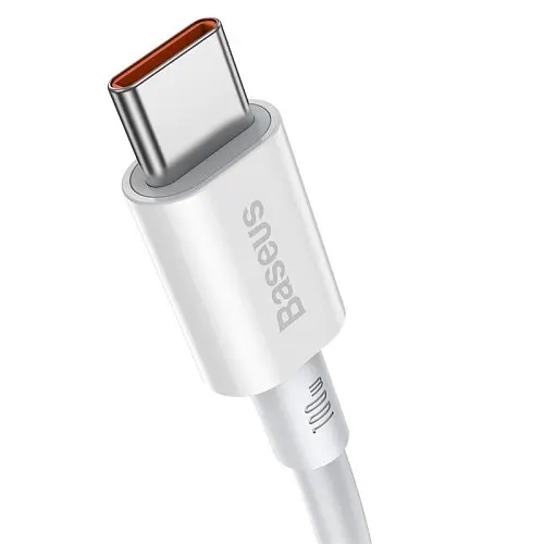 PD кабель Baseus Superior Series Fast Charging Data Cable Type-C to Type-C 100W 2m білий CATYS-C02 - фото 4