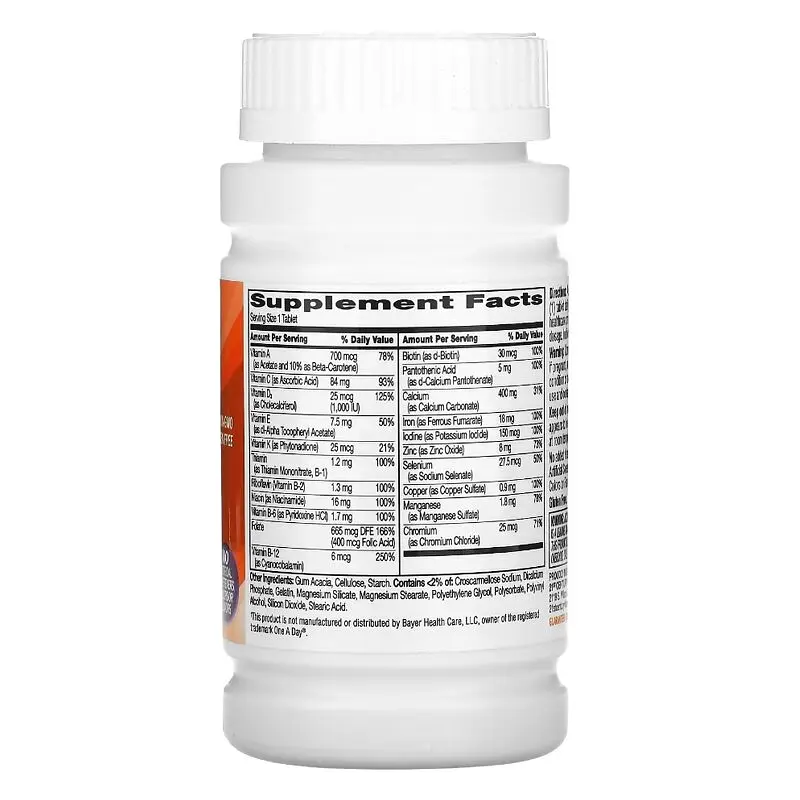 Витамины и минералы 21st Century One Daily Women's, 100 таблеток - фото 2