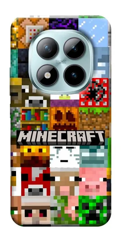 Чохол Demsky Minecraft collage для Xiaomi Redmi Note 15 Pro 5G