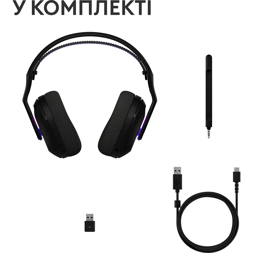 Навушники Logitech G522 Lightspeed Wireless Gaming Headset Black (981-001544) - фото 3