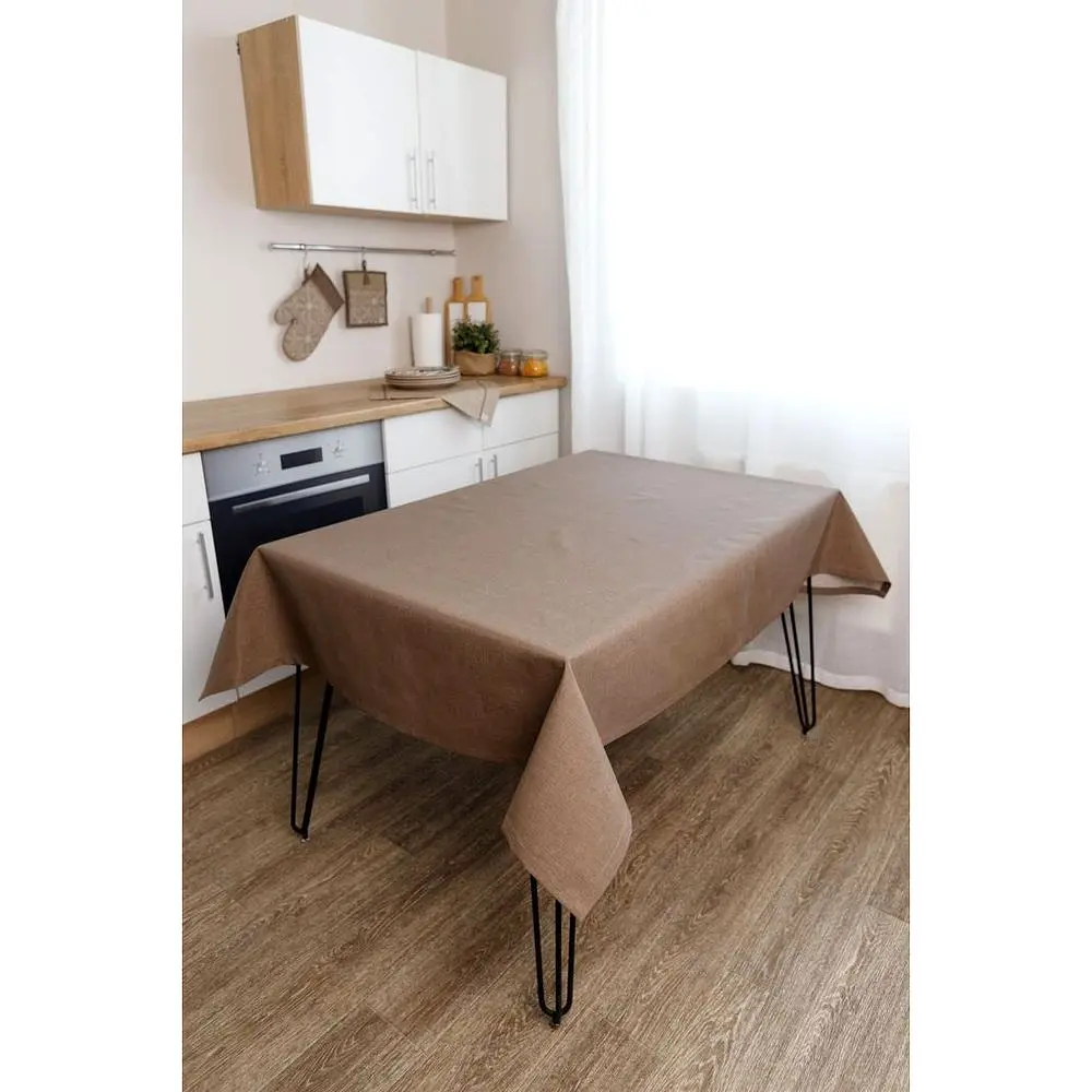 Скатертина Прованс Кориця 133х220 см коричнева (41149) - фото 4