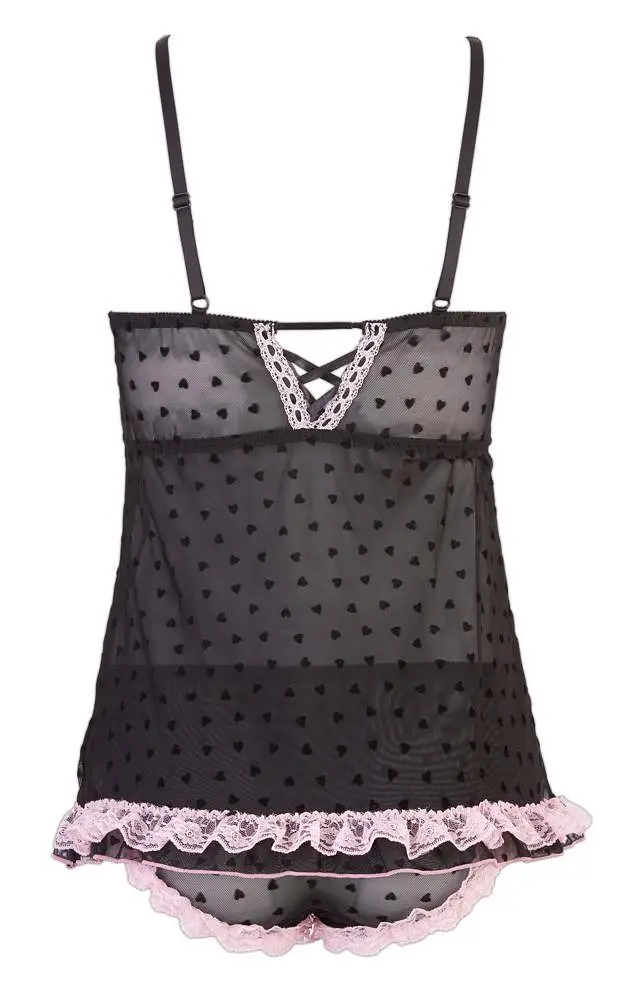 Комплект Cottelli Collection Top and Panties S чорний - фото 4