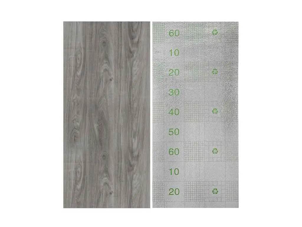 Самоклеюча вінілова плитка в рулоні STICKER WALL 600*3000*2мм Попеляста 0004-8-матовий SW-00001175 - фото 5