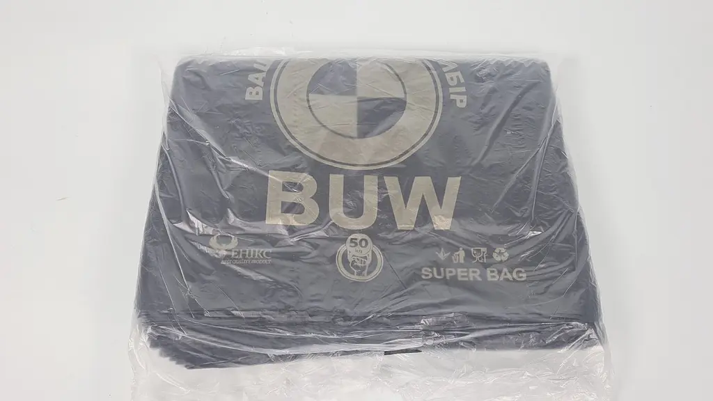 Пакет-майка BWM 38×58 см чорний 50 мкм Фенікс Super Bag (100 шт) - фото 2
