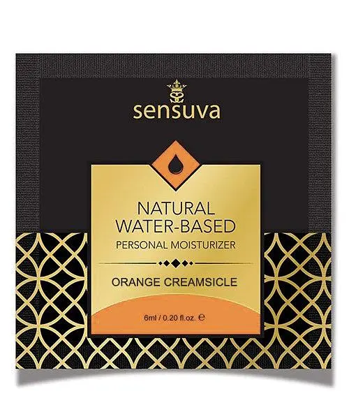 Пробник лубриканта на водній основі Sensuva Natural Water-Based Orange Creamsicle, 6 мл