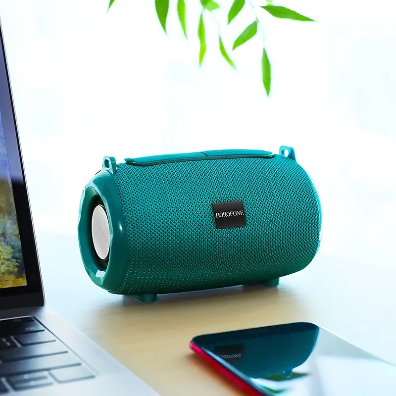 Колонка бездротова Borofone BR4 Wireless speaker Horizon Peacock Blue - фото 2