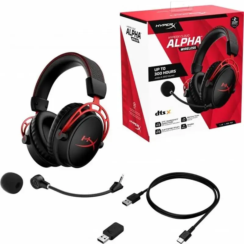 Гарнітура HyperX Cloud Alpha Wireless Black/Red (4P5D4AA) - фото 7