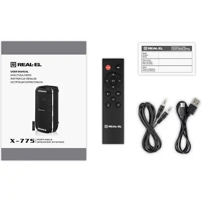 Акустична система REAL-EL X-775 Black (EL121600032) - фото 10