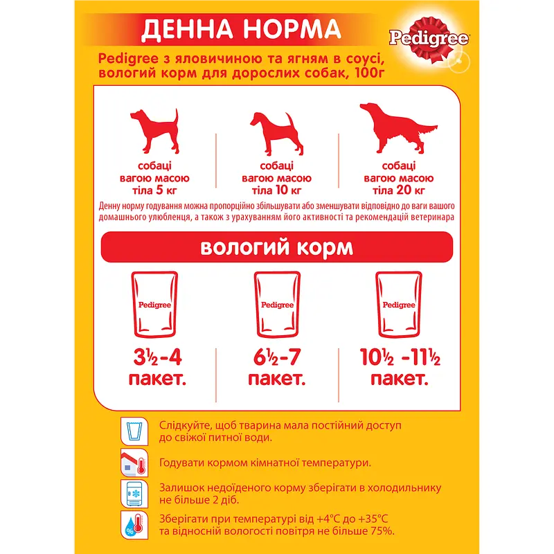 Корм для собак Pedigree с говядиной и ягненком в соусе 100 г - фото 5